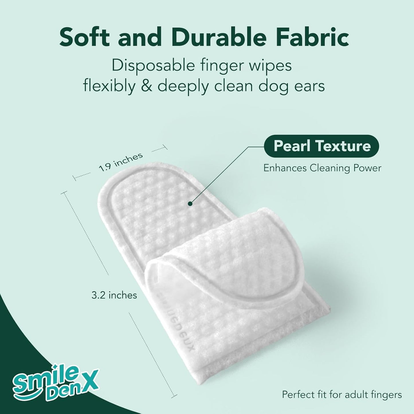 Dog Ear Cleaner Wipes - Dog Ear Infection Treatment Fast Relief from Ear Itching and Inflammation, Cat Ear Wipes Gently Remove Ear Wax Debris and Smelly (100 Pcs, Unscented)