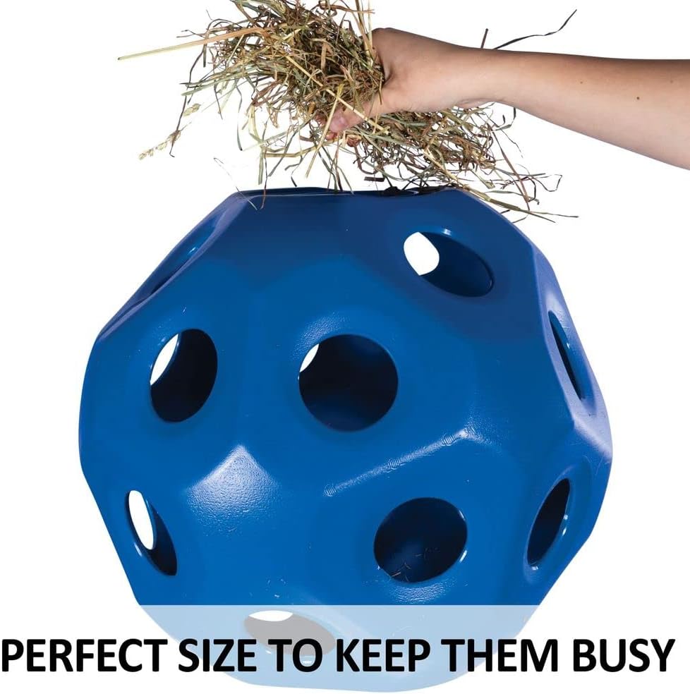Schneiders Slow Feed Hay Ball Feeder for Horses | Color Red Horse Stable Companion | Slow Feed Consumption | Boredom Buster | Durable Polyethylene