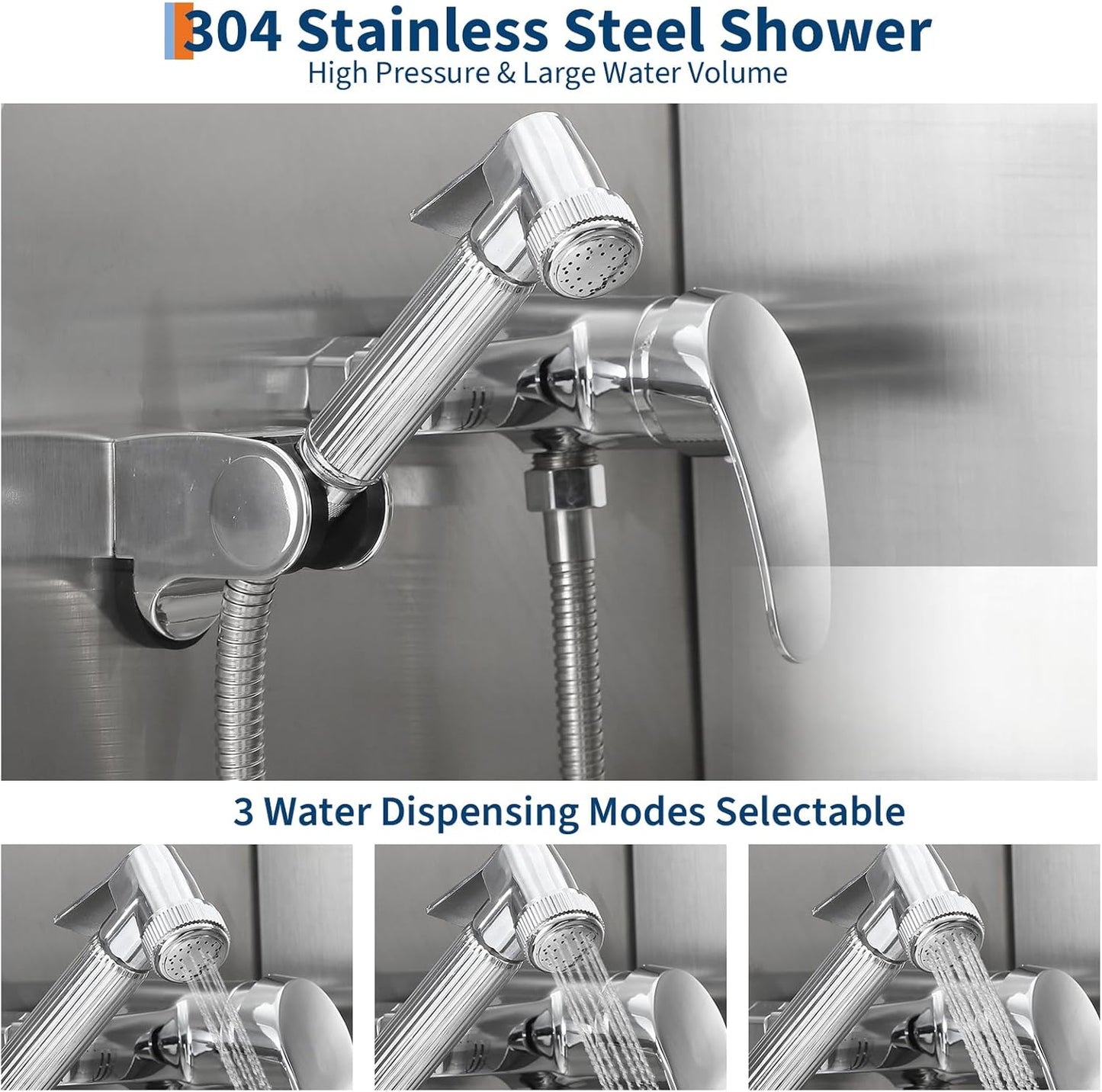 JoyJoy Stainless Steel Dog Washing Station - Dog Bath Tub for Large, Medium, Small Dogs, Pet Grooming Tub with Ramp, Non-Slip Grate, Shower, Soap Box, Faucet, Drain for Home & Outdoor(38")