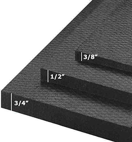 American Floor Mats - Heavy Duty Horse Mats - Slip Resistant, Black, 10' x 10' Set (25 Tiles Total, 0.75" Thick)