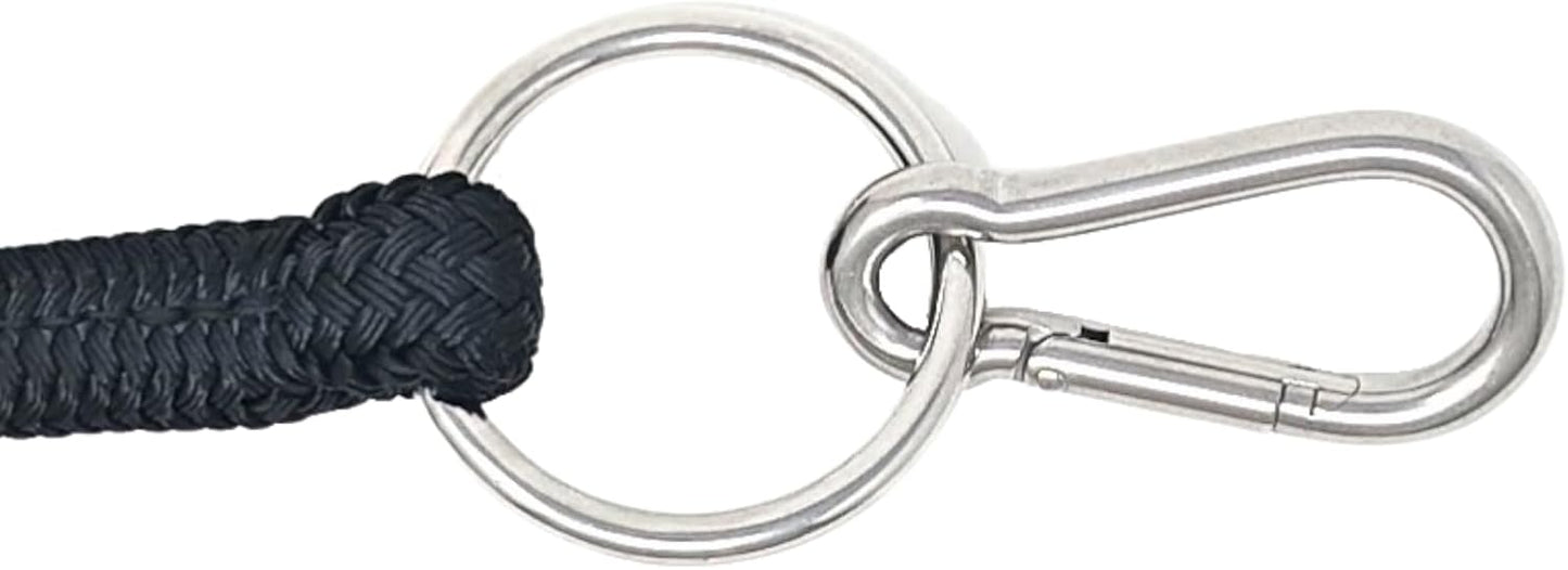 22' Long Line with SS O Ring and Carabiner (Purple)