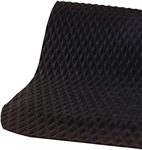 Hog Heaven 5/8 inch Black & Black Border 3' x 4' Nitrile Backed Anti-Fatigue Comfort Mat
