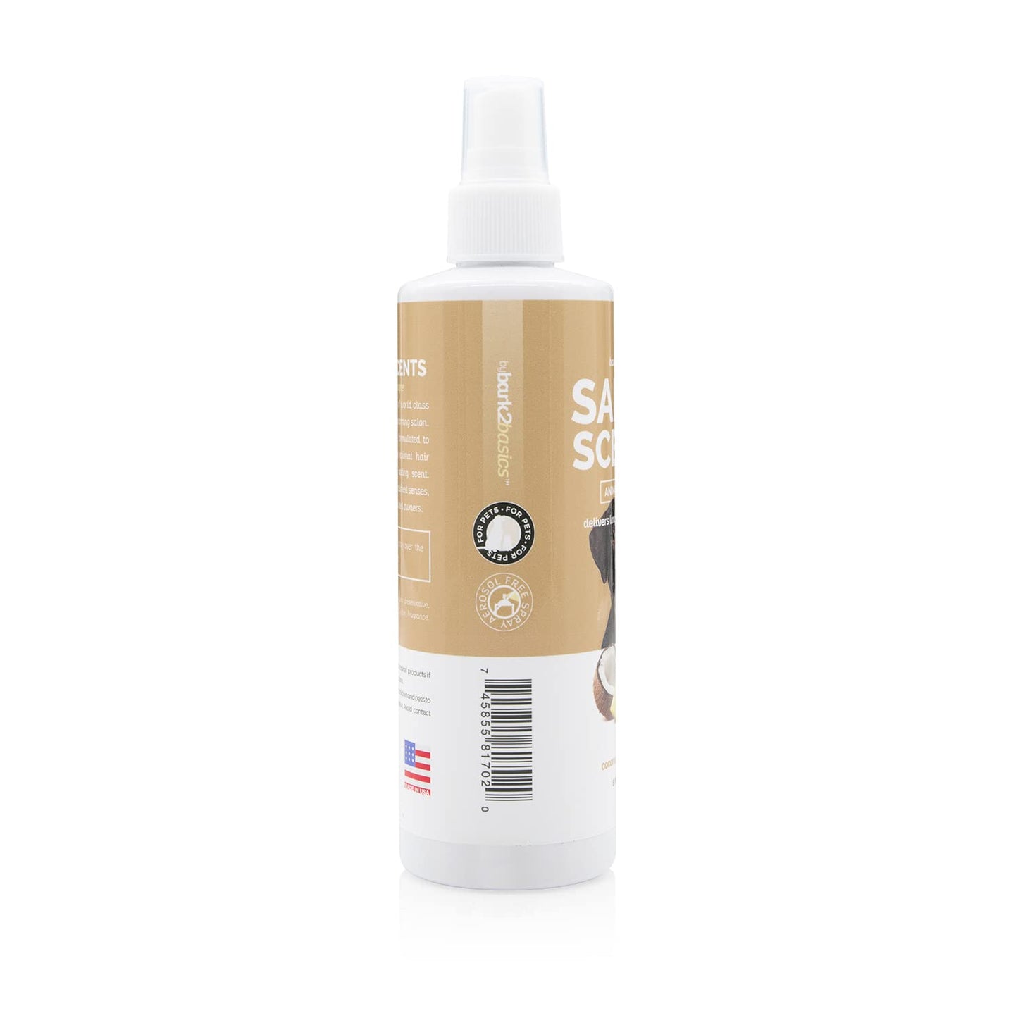 Bark2Basics Salon Scents Pet Grooming Cologne - 8 oz, Natural Professional Grade Perfume for Dogs and Cats, Spray, Long Lasting, Deodorizing, (Coconut and Pineapple)