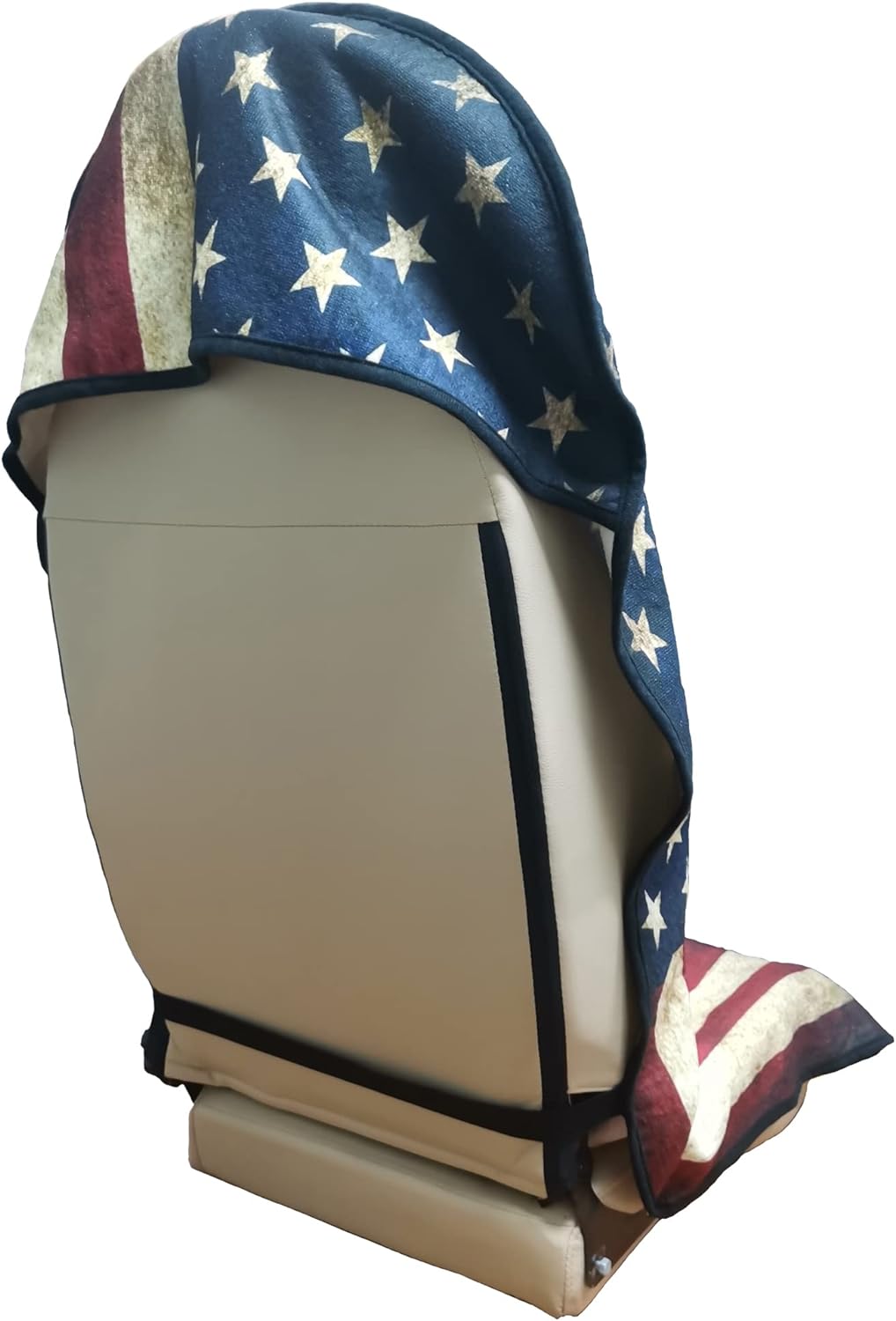 Car Seat Cover Protector Front Seats,for Gym Workout,Running,Swimming,Beach and Hiking,Waterproof Sweat Towel Bucket Seat Covers for Cars SUV Trucks (American Flag, 1Pcs)