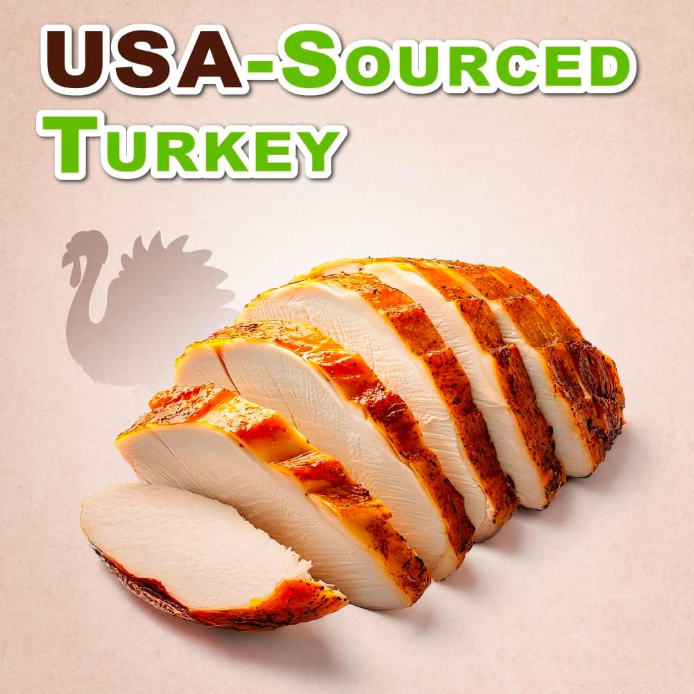 AFreschi Soft Turkey Stick Dog Treats – 16oz, USA-Sourced Trukey, All-Natural, Hypoallergenic, High-Protein, Low-Fat, Healthy & Easily Digestible, Puppy & Training Snack