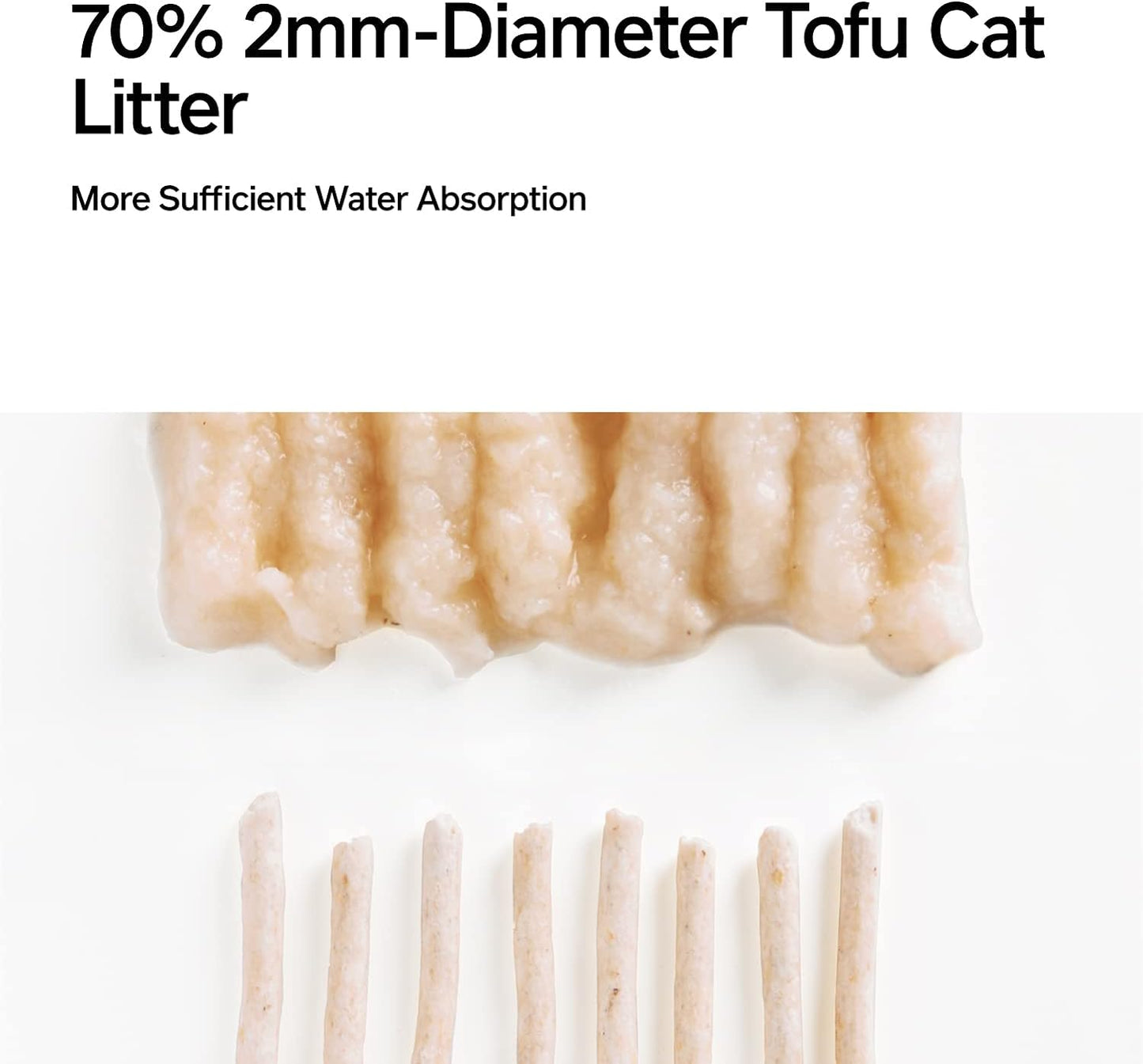 pidan Tofu Cat Litter Clumping,Flushable,Ultra Absorbent and Fast Drying, 100% Natural Ingredients Litter,Solubility in Water,Really Dust-Free,Less Scattering (5.3lb×4bags)