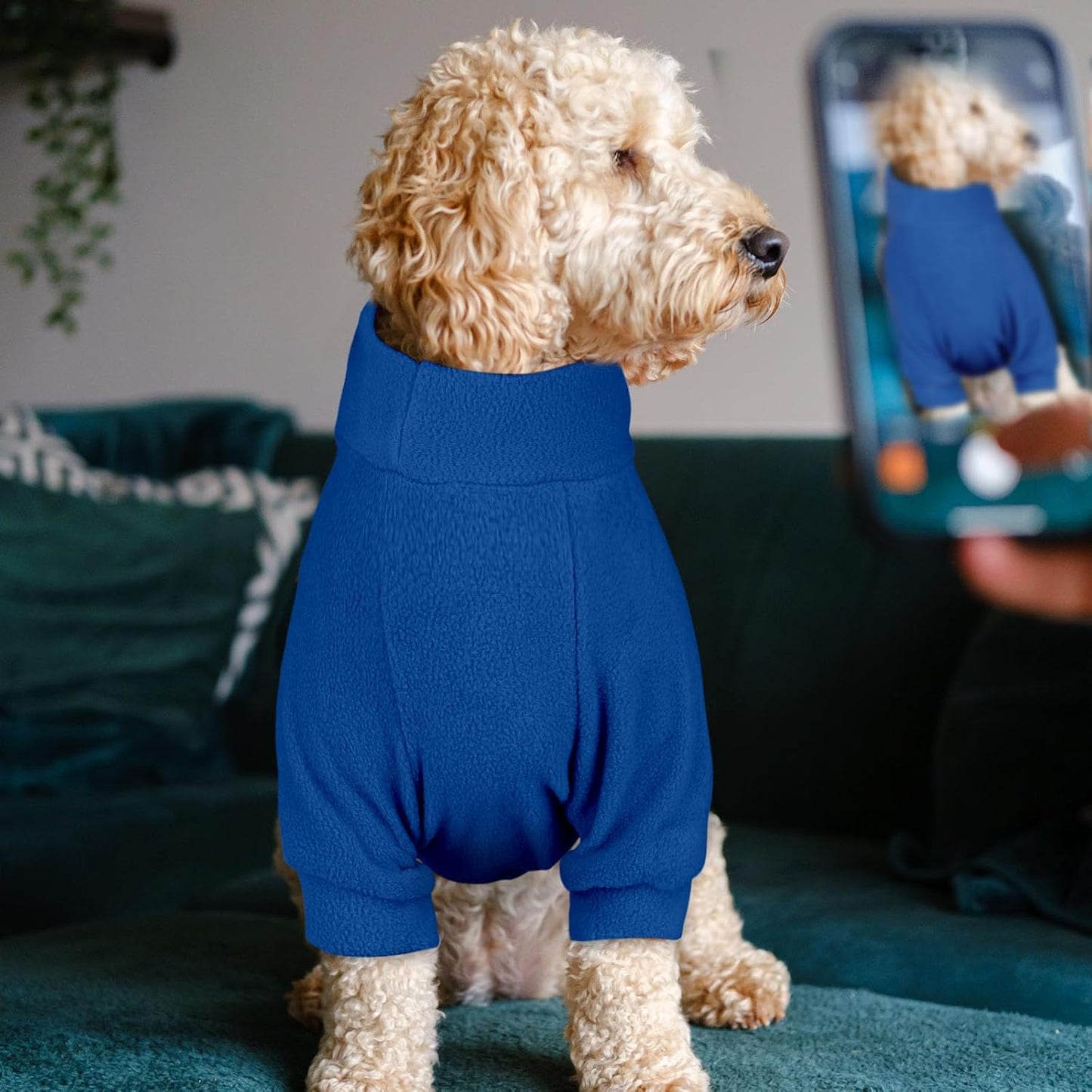 3 Pack Dog Sweaters for Large Dogs, Fleece Dog Sweater Large Pet Clothes Turtleneck Soft Warm Sweatshirt Boy Girl Pet(Gray+Royal Blue+Navy,XL)