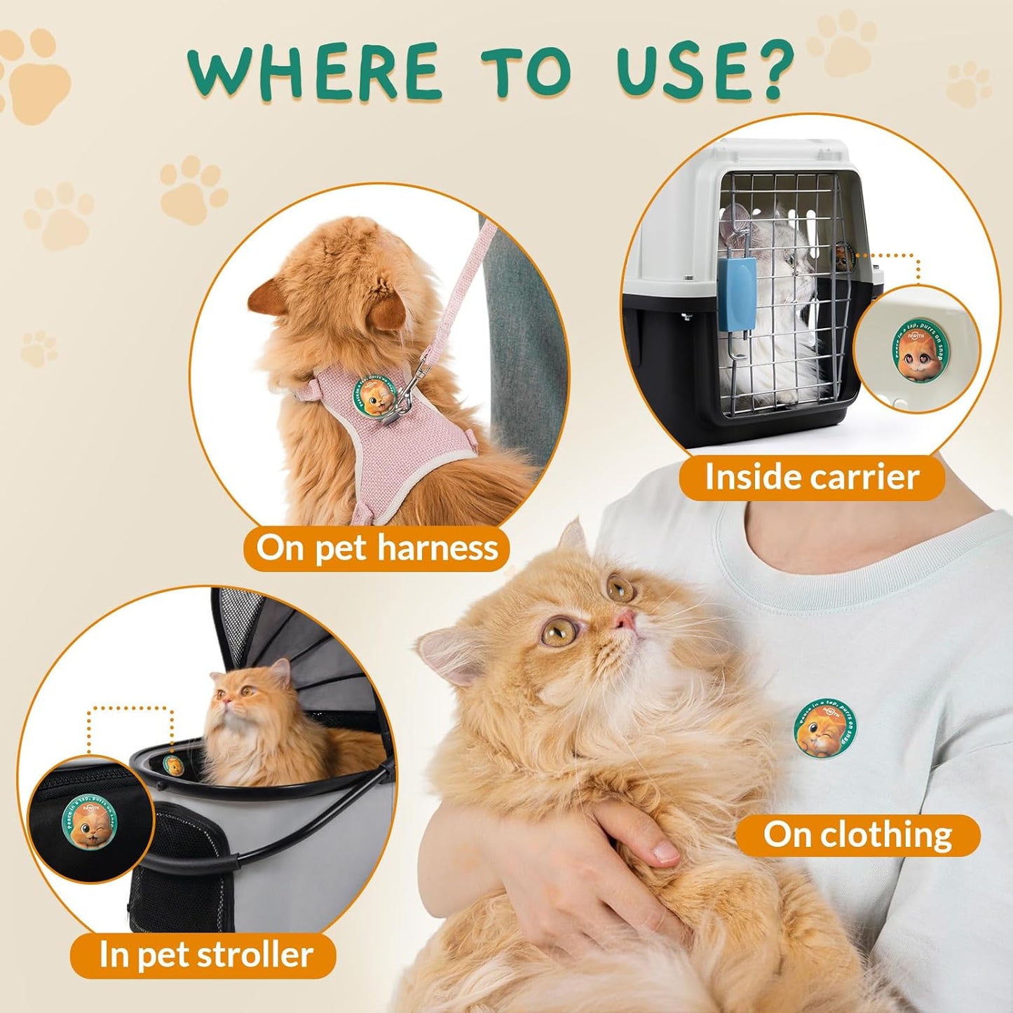Cat Calming Diffuser – for Travel, Car & Home Use, Pheromone Diffuser for Cats & Kittens to Reduce Anxiety and Stress, No Electricity Needed, Long-Lasting Calming Support (2 Pack)