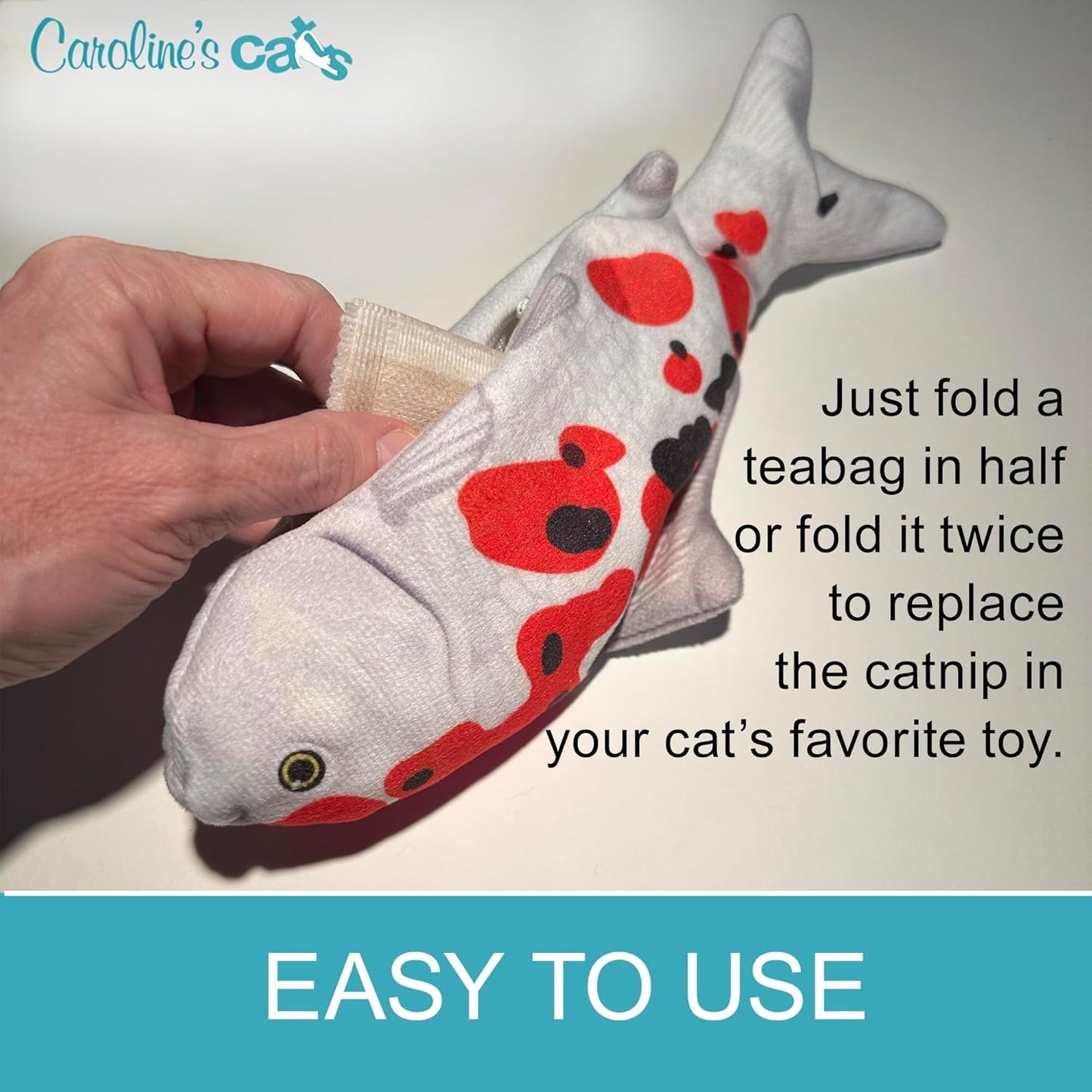 Caroline's Cats Silvervine Powder Packets for Cat Toys - Gall Fruit Refill Pouches More Potent Than Catnip Replacements for Flapping Bird, Flopping Fish, and More