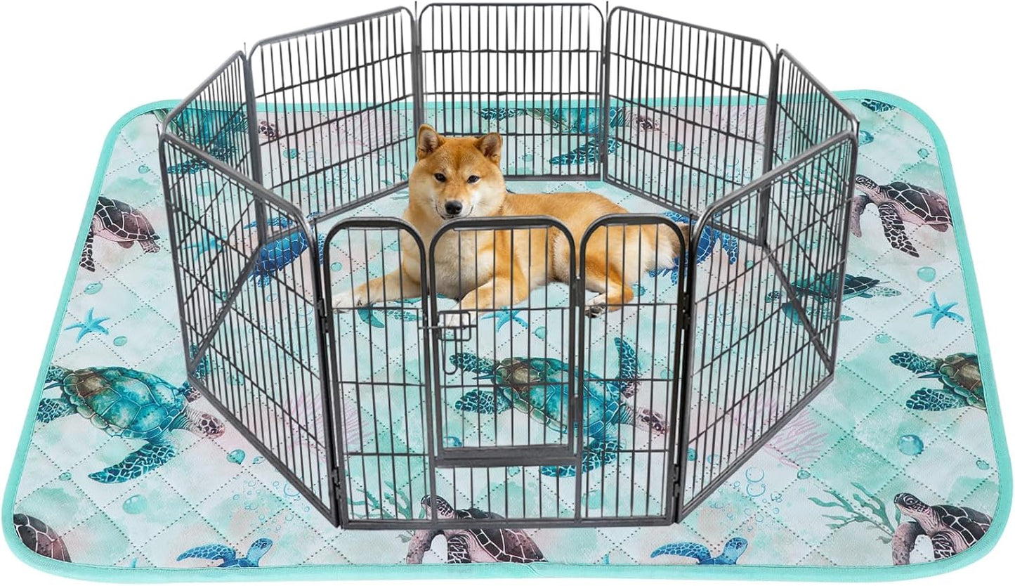 IEUUMLER Washable Pee Pads for Dogs, 1 Pack Reusable Waterproof Puppy Pads, Non-Slip Super Absorbent Dog Training Pad for Playpen Crate Bed EU012