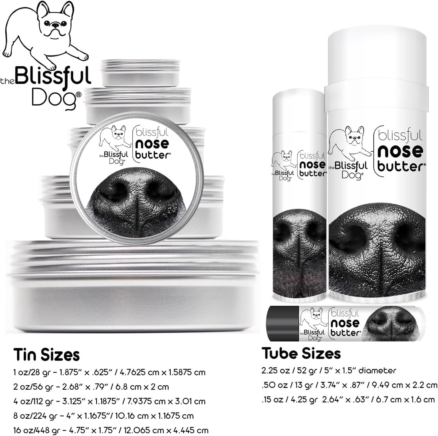The Blissful Dog Brittany Spaniel Unscented Nose Butter, 16oz