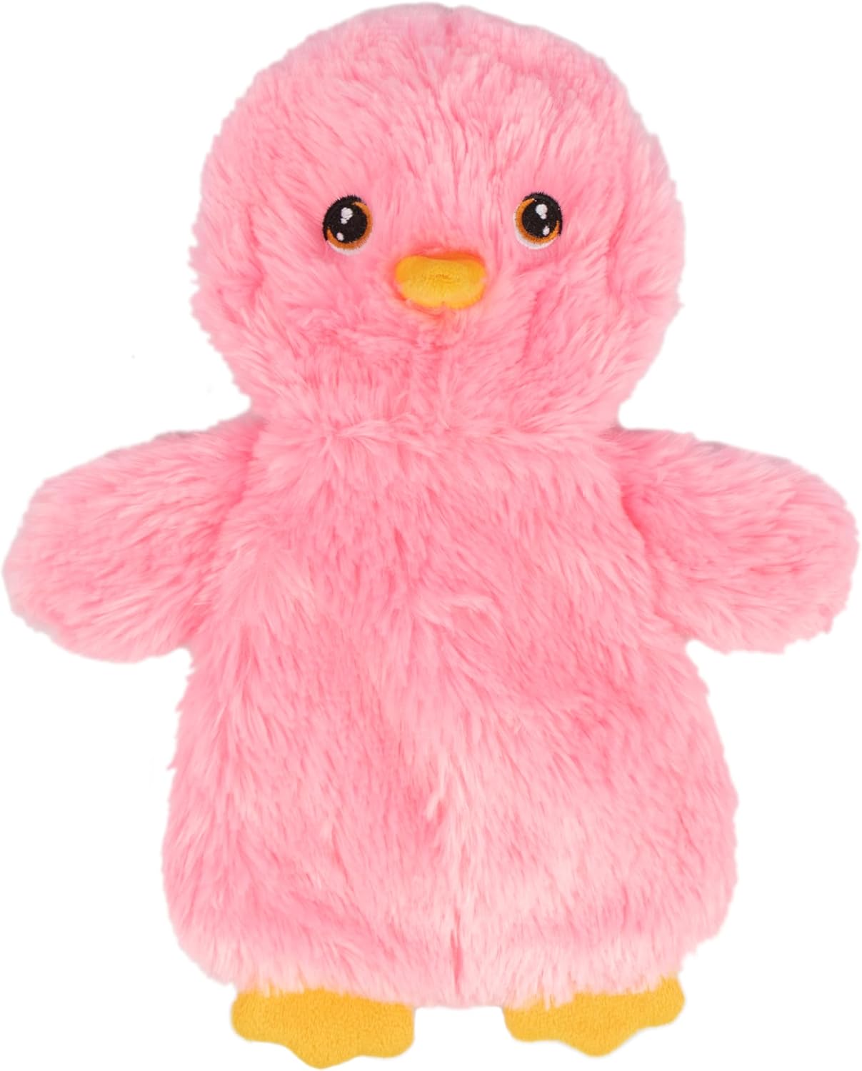 Best Pet Supplies Interactive Squeaky Dog Chew Toy, Ideal Dog Toys for Chewers, Small, Medium & Large Dogs, and Fetch Lovers - Crinkle Chicken (Pink), Large