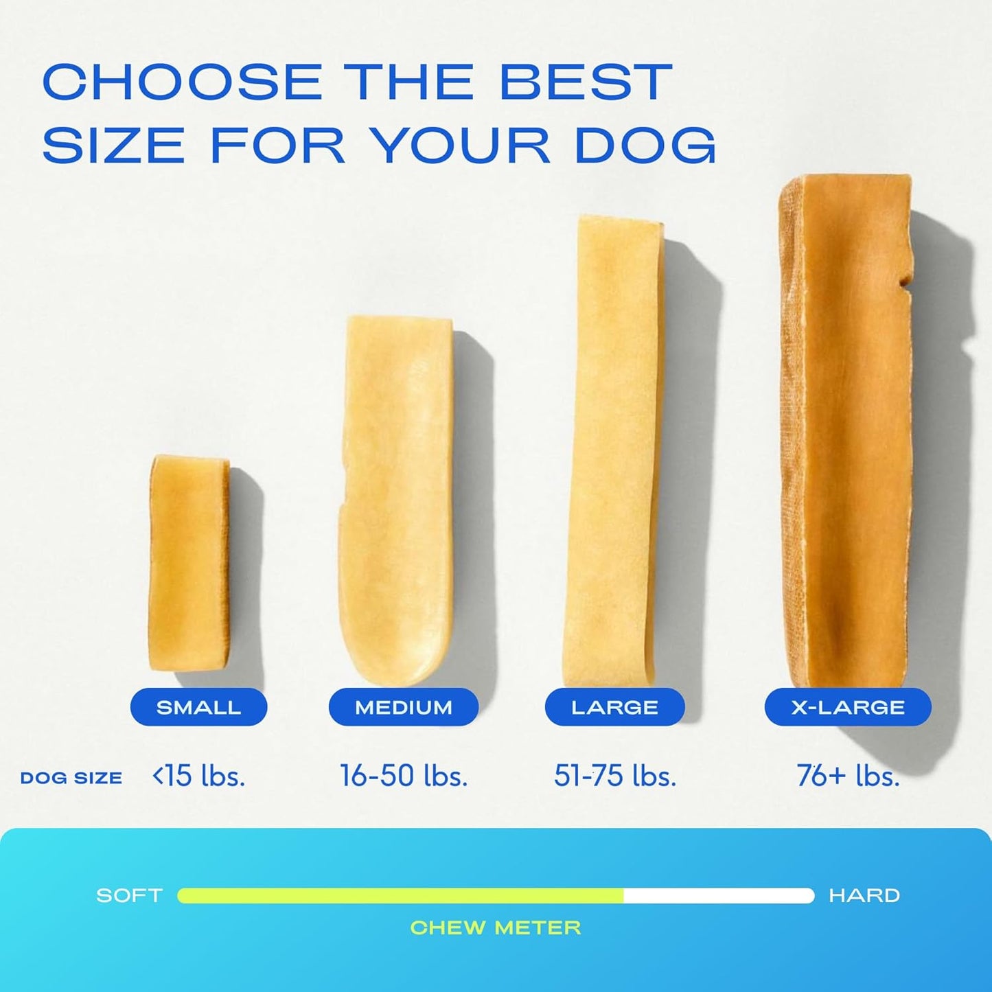 Native Pet Yak Cheese Himalayan Dog Chews - Long Lasting Dental Sticks for Medium Breeds – 100% All Natural Himalayan Yak Chews for Medium Dogs – Cheese Bone for Aggressive Chewers - 10 Per Pack