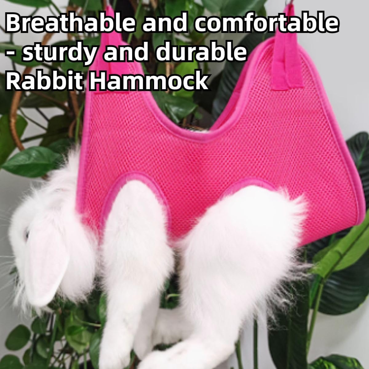 Rabbit Grooming Hammock with Safety Belt for Nail Clipping, Grooming, Bunny Bathing Bag for Nail Trimming, Cat Claw Care Bag, Small Animal Grooming Harness (Grey,X-Small)