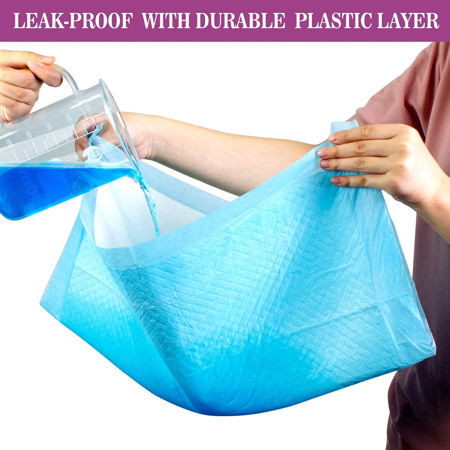 IMMCUTE Large Dog Pee Pads 28"x30"-50 Count | Large Puppy Pee Training Pads Super Absorbent & Leak-Proof | Disposable Pet Piddle and Potty Pads for Puppies | Dogs | Doggie