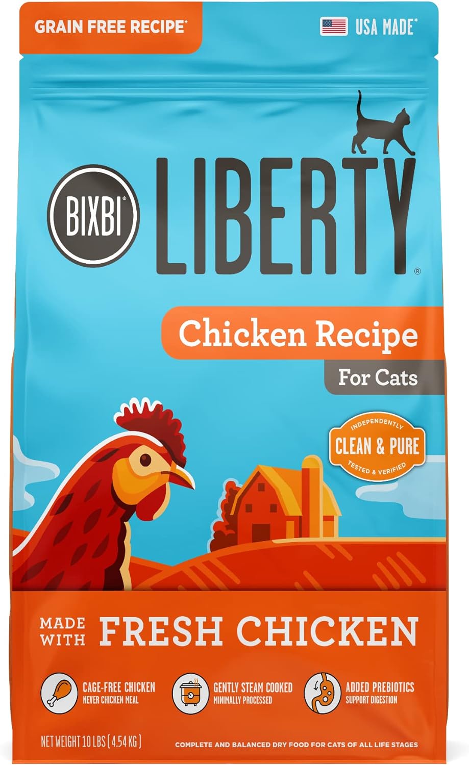 BIXBI Liberty Dry Food Chicken Recipe for Cats, 10lb
