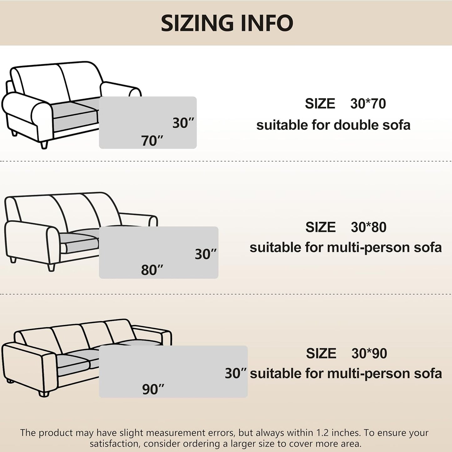 gogobunny 100% Double-Sided Waterproof Dog Bed Cover Pet Blanket Sofa Couch Furniture Protector for Puppy Large Dog Cat, Reversible (30x90 Inch (Pack of 1), Dark Cream/Light Cream)
