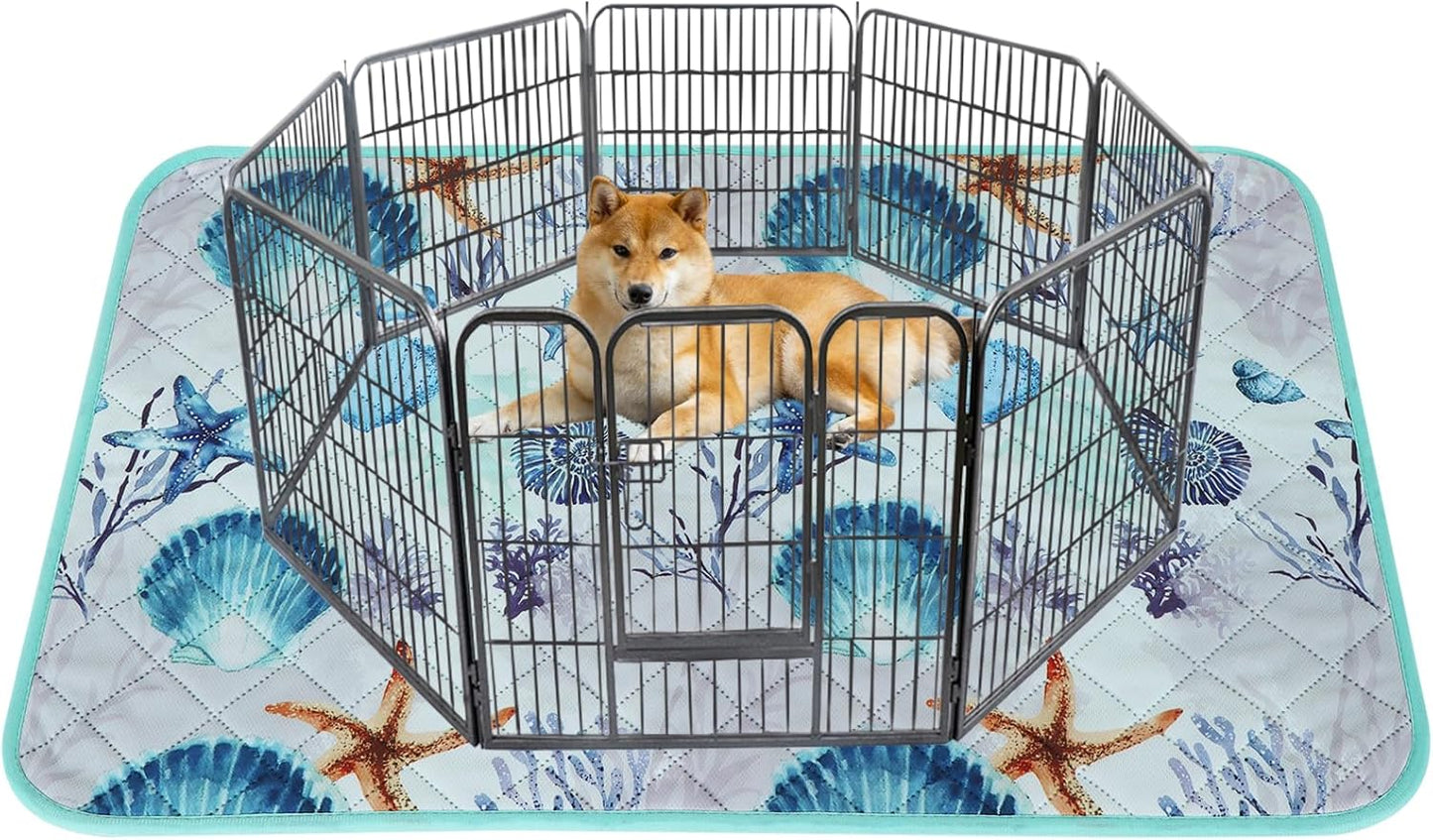 IEUUMLER Washable Pee Pads for Dogs, 1 Pack Reusable Waterproof Puppy Pads, Non-Slip Super Absorbent Dog Training Pad for Playpen Crate Bed EU012