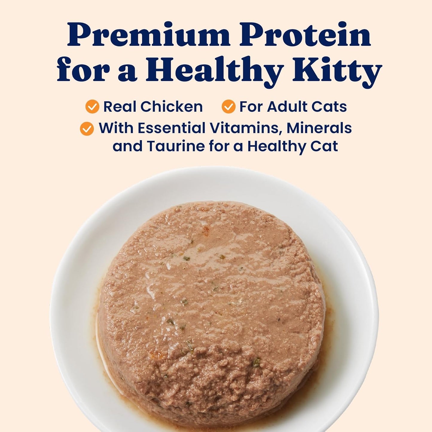 Solid Gold Wet Cat Food Pate for Indoor Cats - Healthy Canned Cat Food Pate w/Real Chicken, Omega Fatty Acids, Vitamins & Minerals - Grain Free & Gluten Free Can Meals for Cats & Kittens - 24ct/3oz