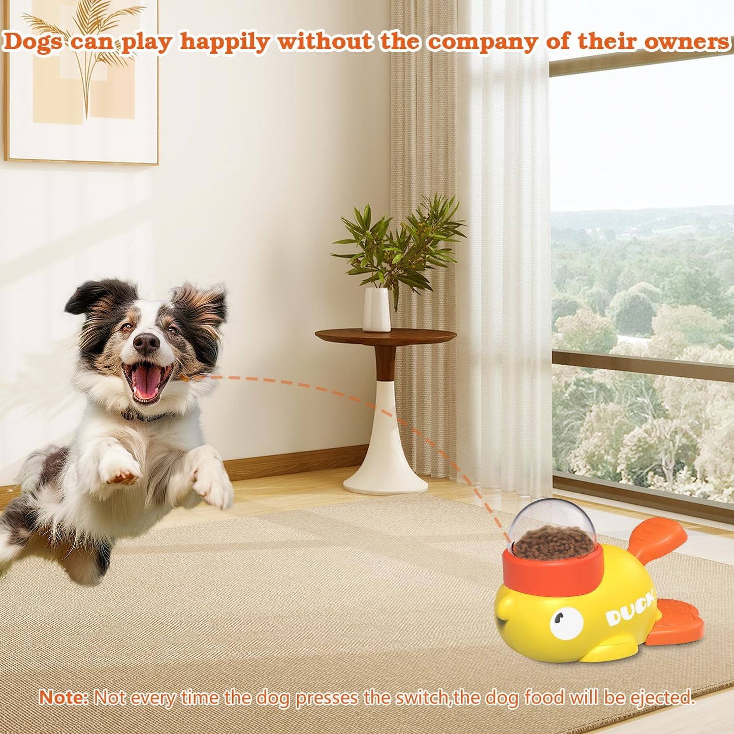Dog Interactive Treat Dispenser Toy, Food Puzzle Slow Feeder