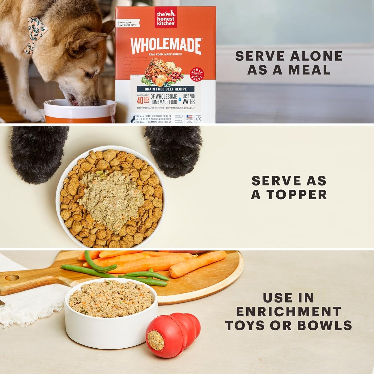 The Honest Kitchen Wholemade™ Limited Ingredient Turkey Dog Food, 10 lb Box