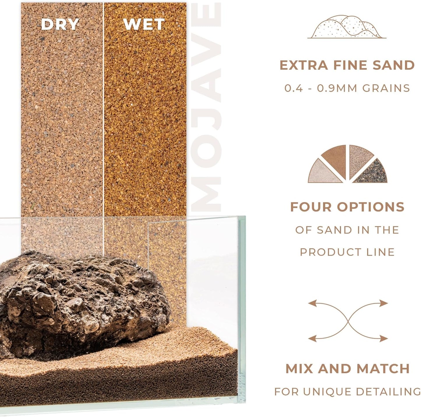 Ultum Nature Systems Controsand Mojave Aquarium Sand (3L) - Freshwater Tank Substrate for Live Shrimp & Planted Aquariums