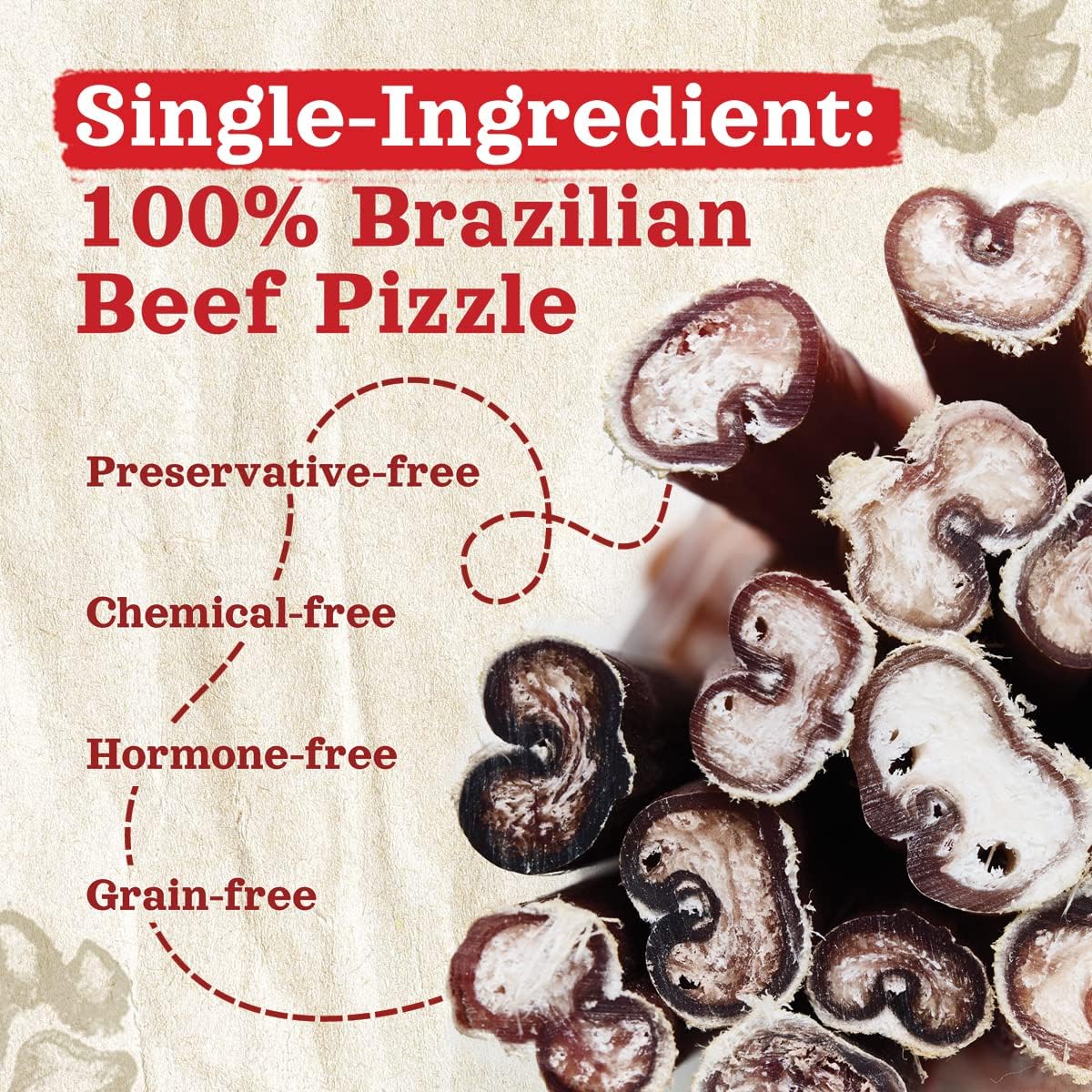 Natural Farm Odor-Free Bully Sticks (4”, 16oz) All-Natural Long-Lasting Chews, 100% Beef Pizzle, Grass-Fed, Grain-Free, Hormone-Free, Protein for Muscle Development & Energy, Perfect for Small Dogs