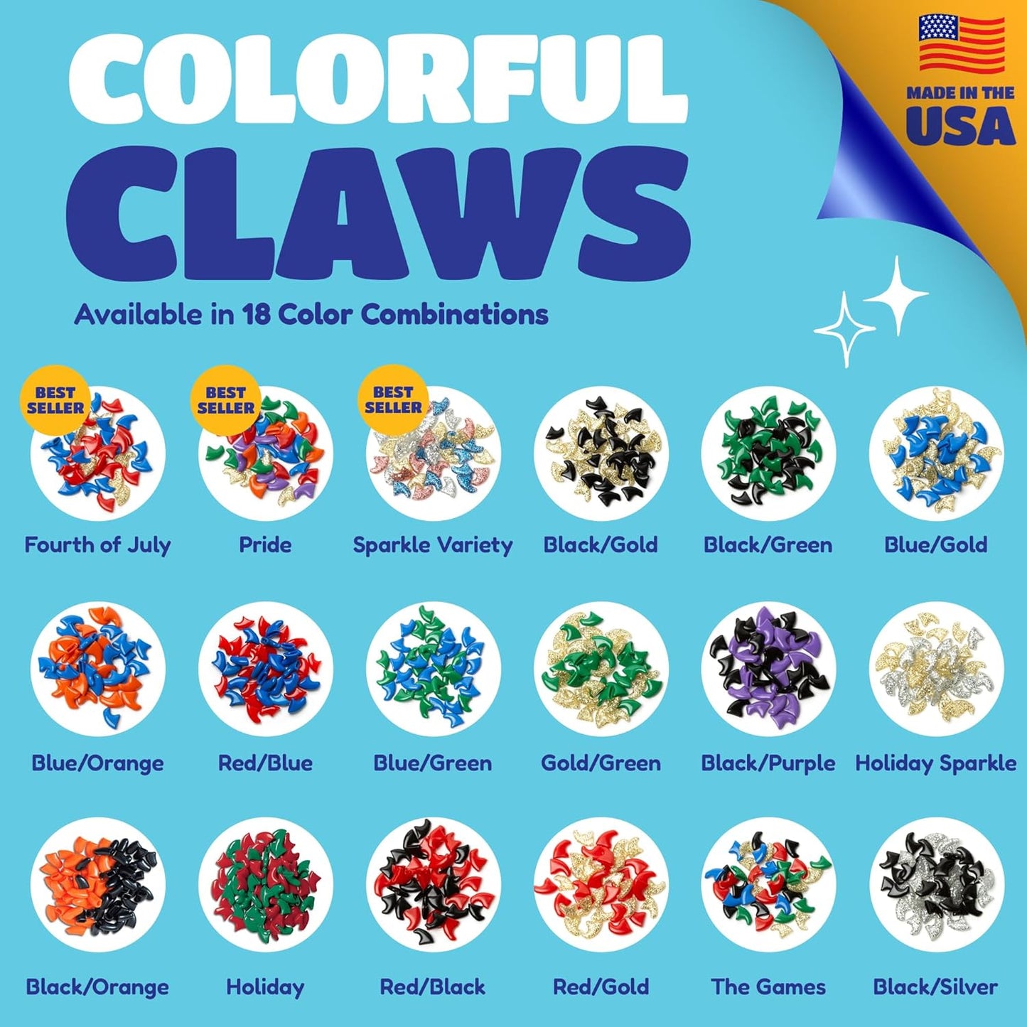Soft Claws Cat Nail Caps for Medium Cats – (40 Caps, Green & Black) - Made in USA - Veterinarian-Developed | Protects Furniture & Skin - Easy to Apply, Long-Lasting Anti-Scratch Soft Cat Claw Covers
