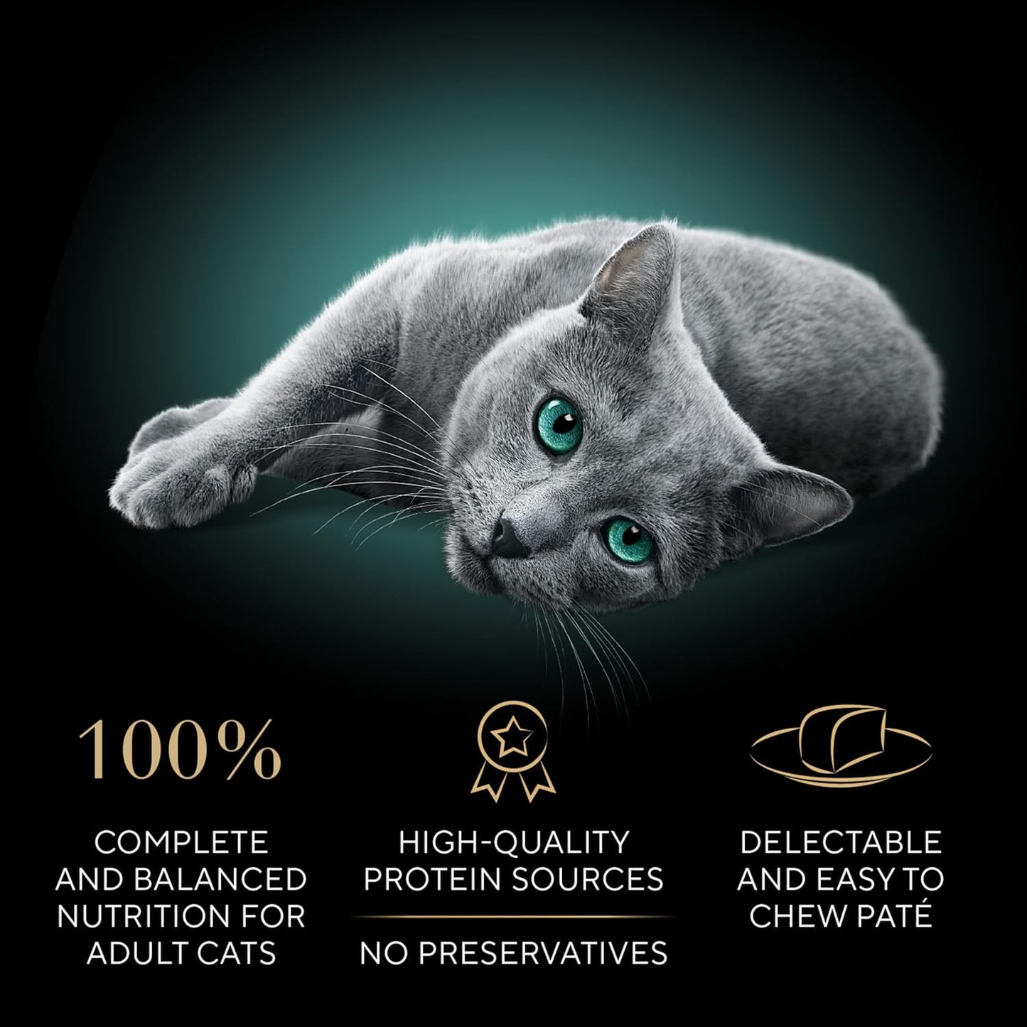 Sheba Perfect Portions Wet Cat Food Pate Savory Chicken, with Sustainable Salmon, and Roasted Turkey Entree Variety Pack, 2.6 oz. Twin-Pack Trays (18 Count, 36 Servings) (Pack of 2)