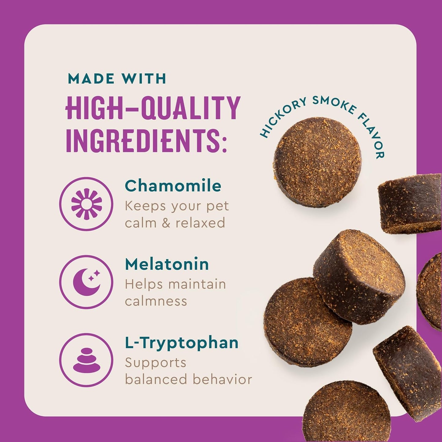 VetIQ Calming Support Supplement for Dogs, Calming Chews Help Manage Stress and Promote Relaxation, Anxiety Relief for Dogs, Made in The USA, 120 Count