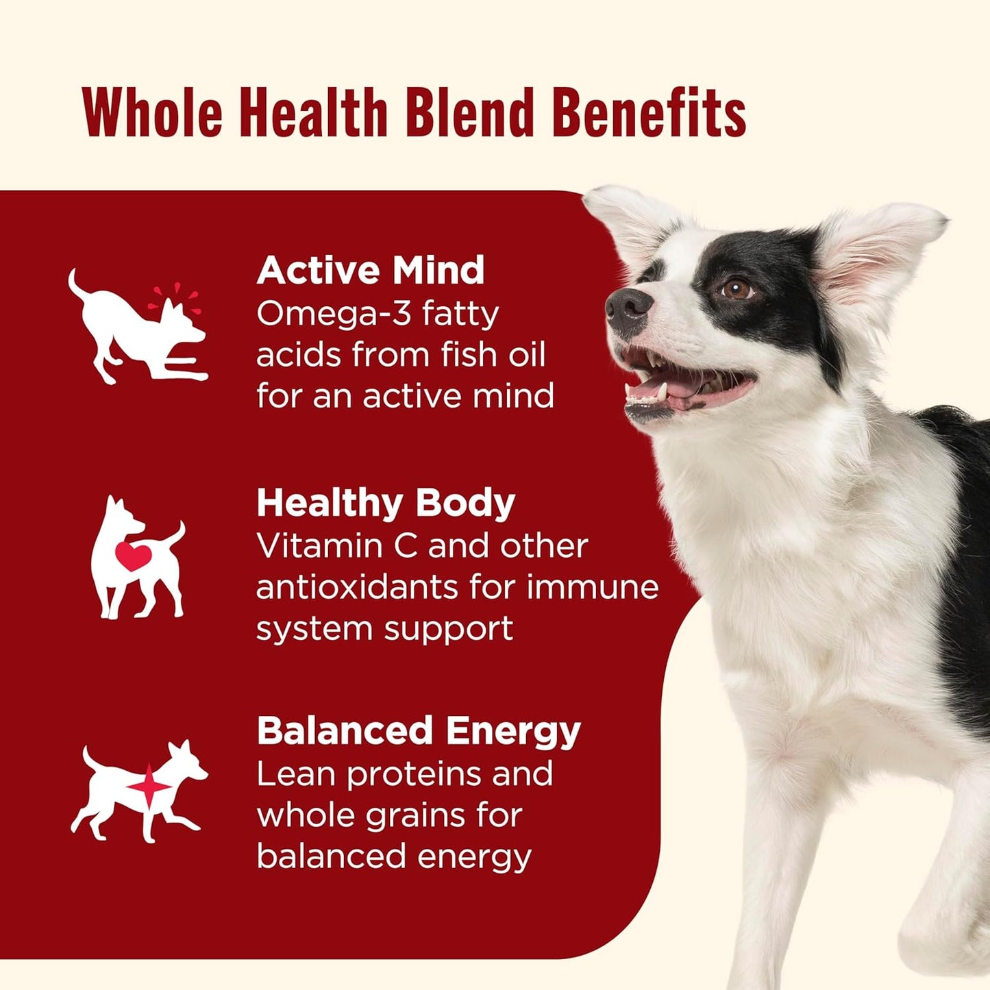 Nutrish Real Beef, Pea & Brown Rice Recipe Whole Health Blend Dry Dog Food, 14 lb. Bag, Packaging May Vary (Rachael Ray)
