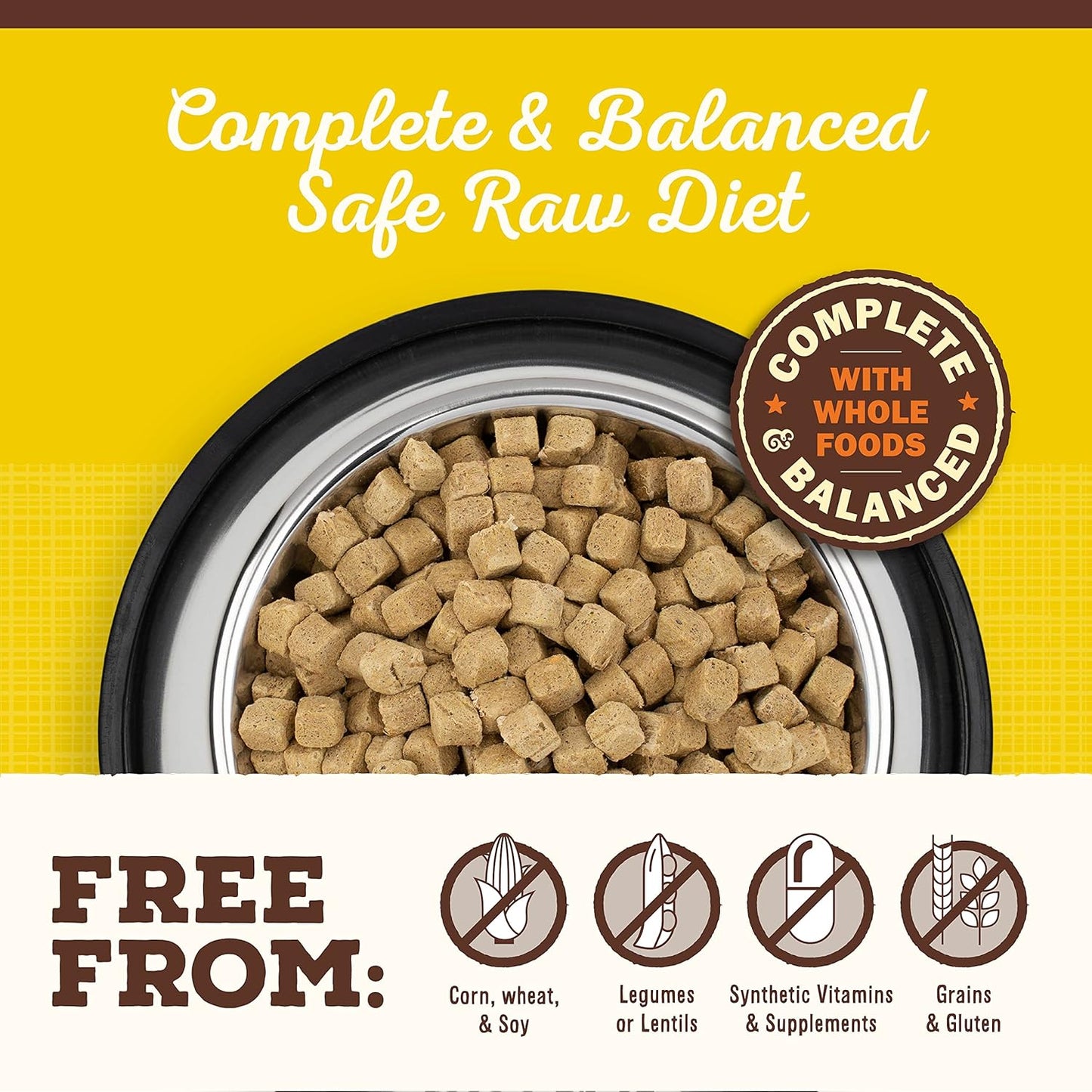 Primal Freeze Dried Puppy Dog Food, Pronto Mini Nuggets; Scoop & Serve, Complete & Balanced Meal; Also Use As Topper or Treat; Premium, Healthy, Grain Free, High Protein Raw Dog Food (25 oz)
