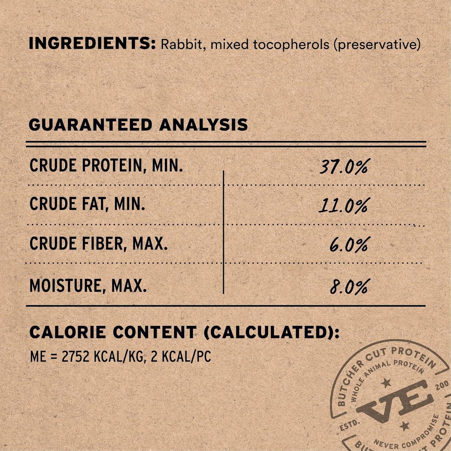 Vital Essentials Rabbit Bites Dog Treats, 5 oz | Freeze-Dried Raw | Single Protein | Premium Quality High Protein Training Treats | Grain Free, Gluten Free, Filler Free